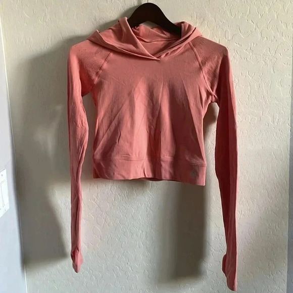 FP Movement Lucky Layer Cutout Back Crop Hoodie M/L - Picture 3 of 6